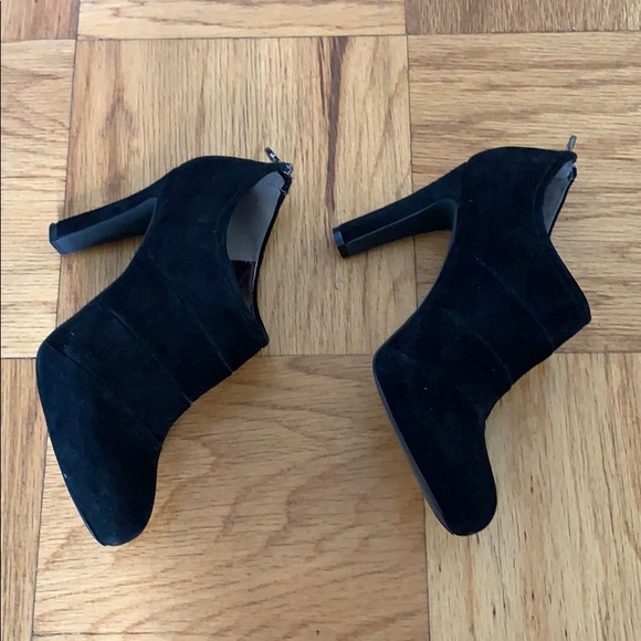 Black Suede Tahari Booties - Picture 7 of 7